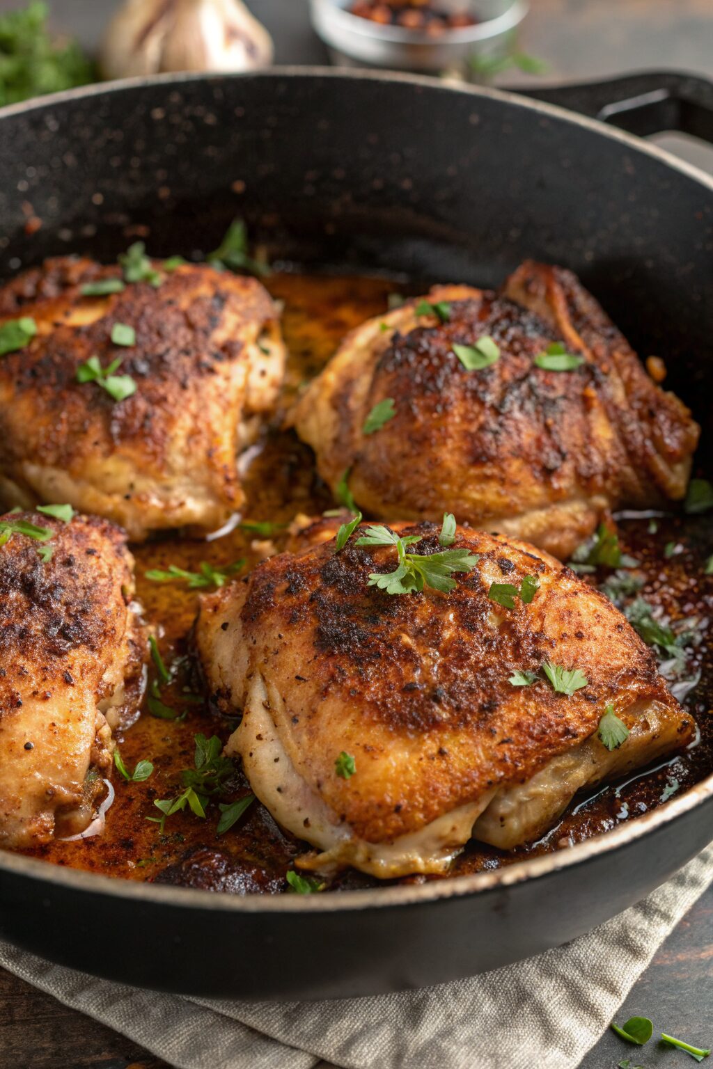 Easy Skillet Chicken Thighs Recipe