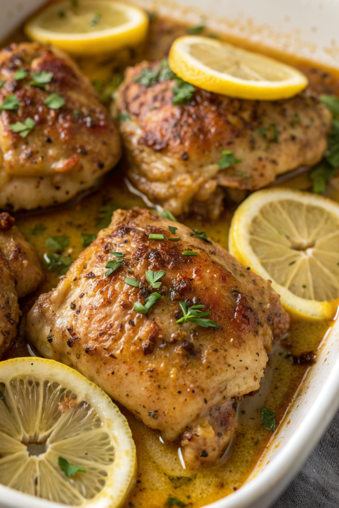 Greek Lemon Chicken Thighs Recipe