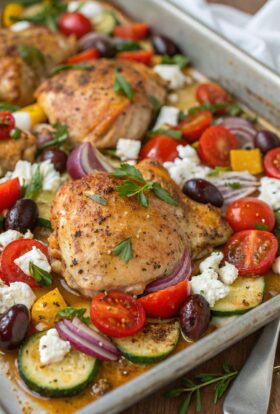 Greek Sheet Pan Chicken Recipe