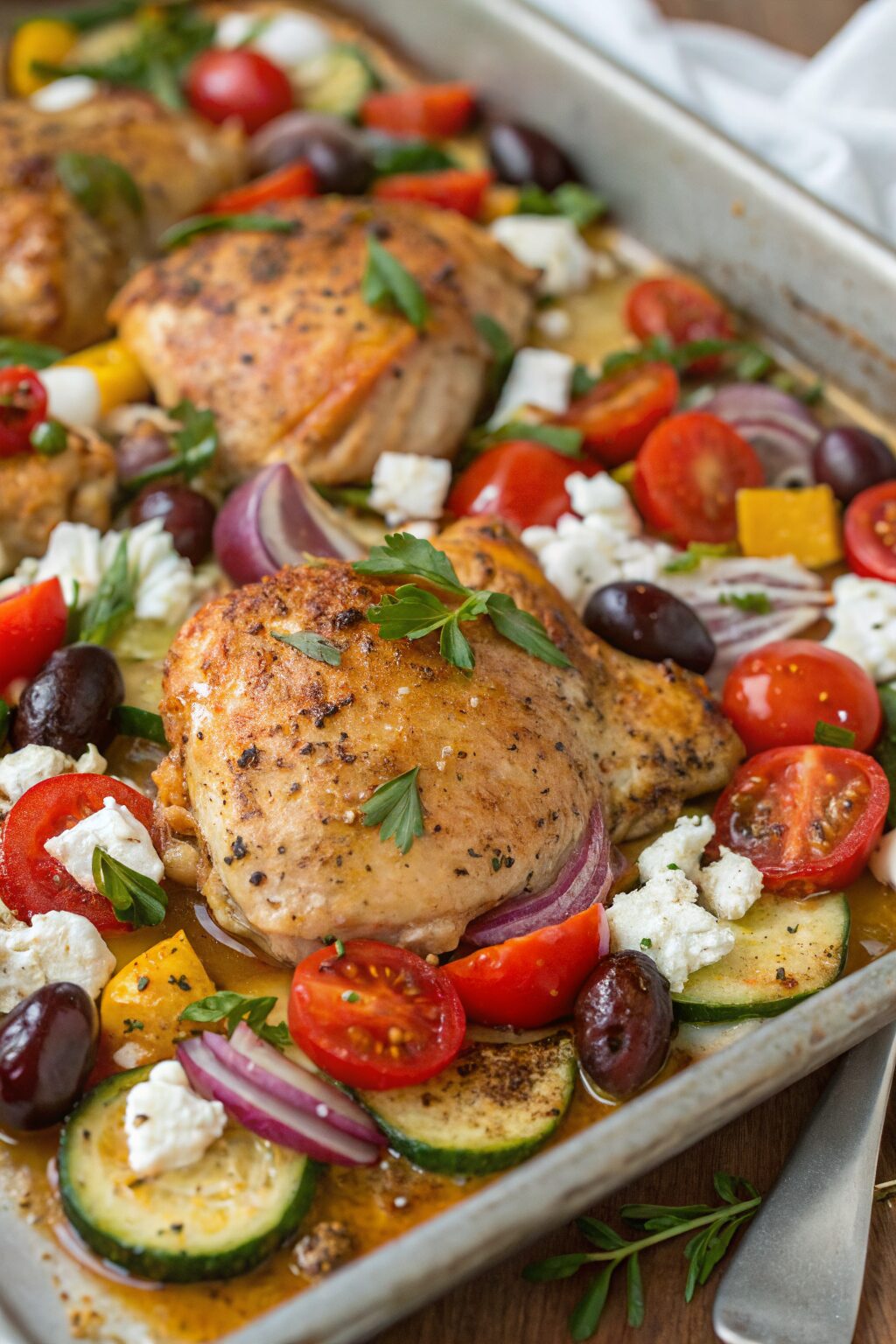 Greek Sheet Pan Chicken Recipe