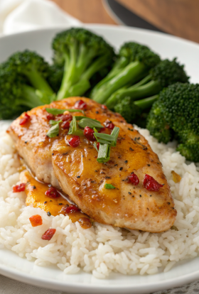 Lemon Pepper Chicken Thighs with Rice Gravy