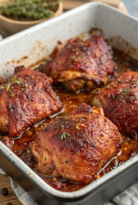 Oven Baked Boneless Skinless Chicken Thighs Recipe