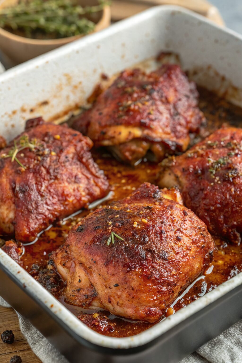 Oven Baked Boneless Skinless Chicken Thighs Recipe