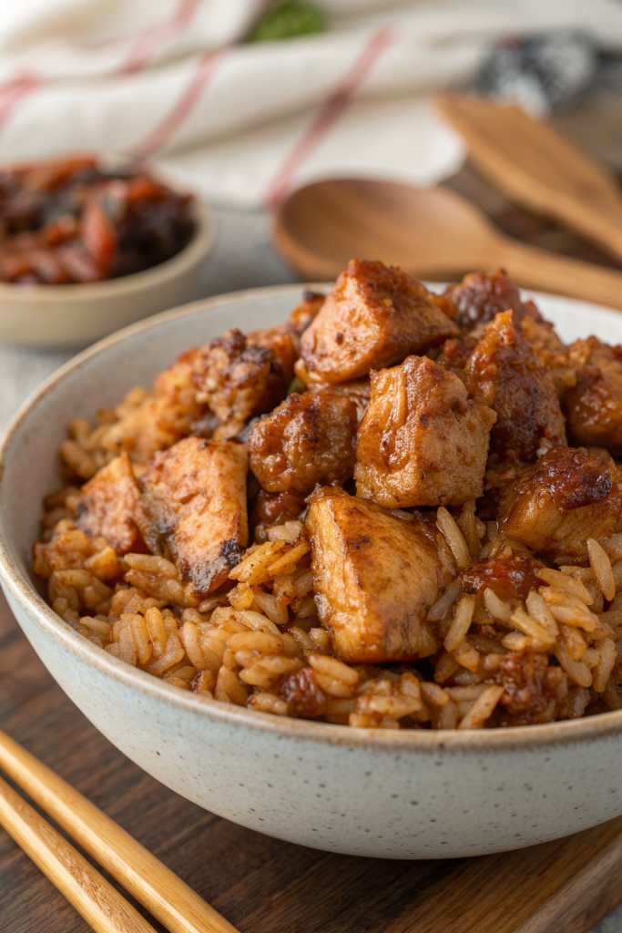 Pan Fried Korean Soy Garlic Chicken Thighs Recipe