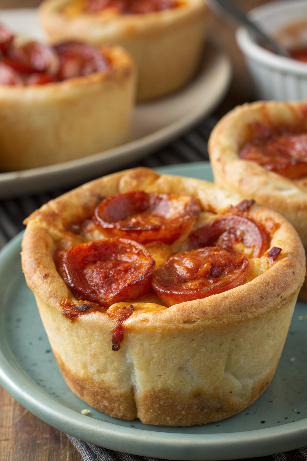 Pepperoni Pizza Muffins Recipe