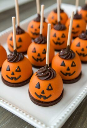 Pumpkin Marshmallow Lollipops Recipe