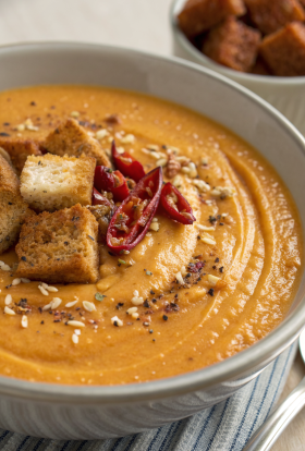 Roast Carrot Soup Recipe