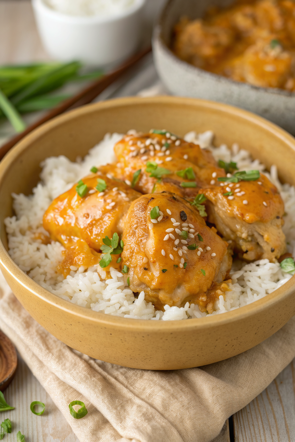 Skillet Bang Bang Chicken Thighs Recipe