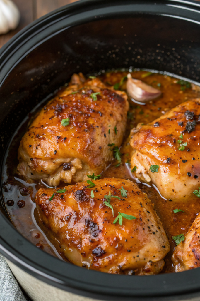 Slow Cooker Brown Sugar Garlic Chicken Recipe