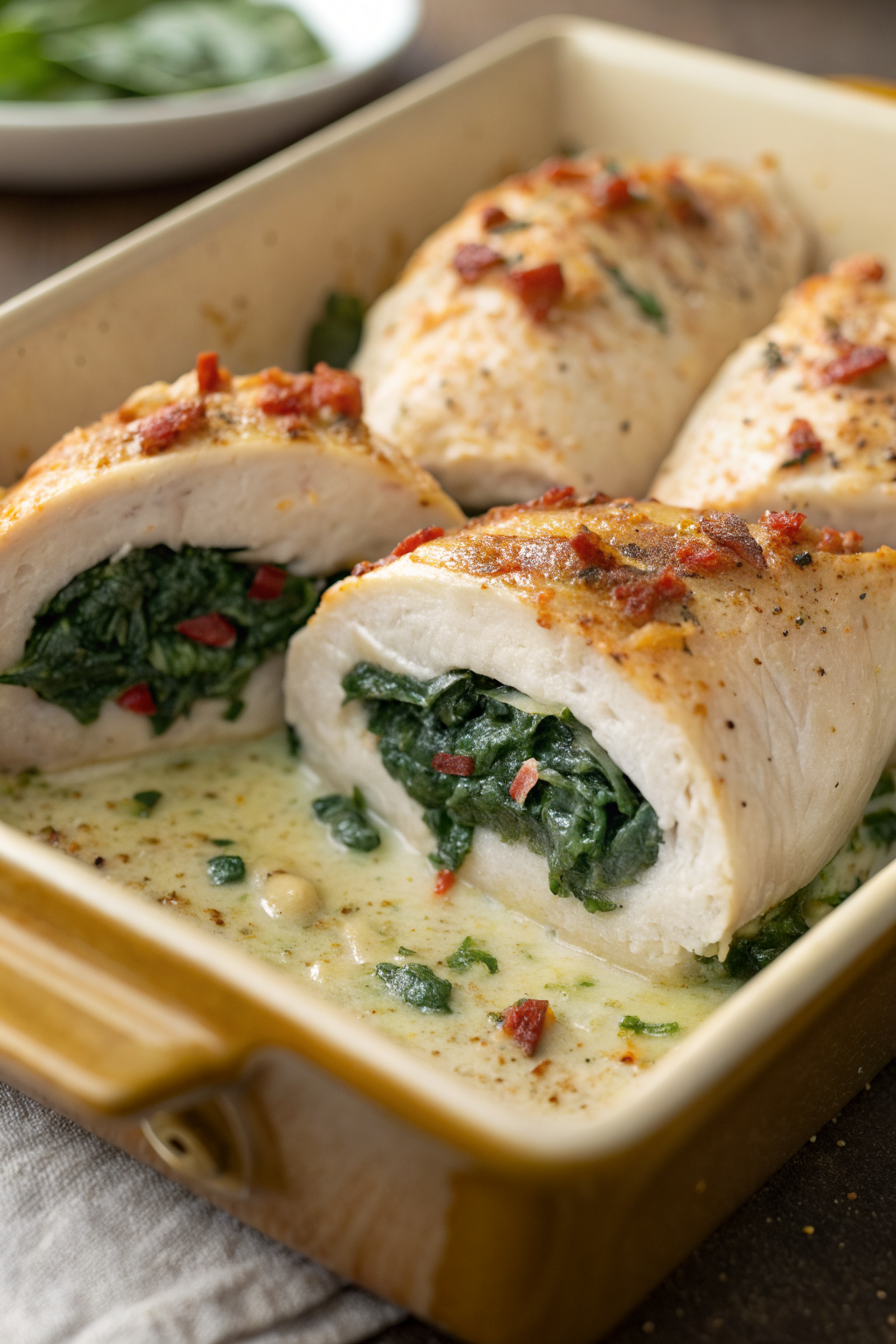 Spinach Stuffed Chicken Breasts Recipe