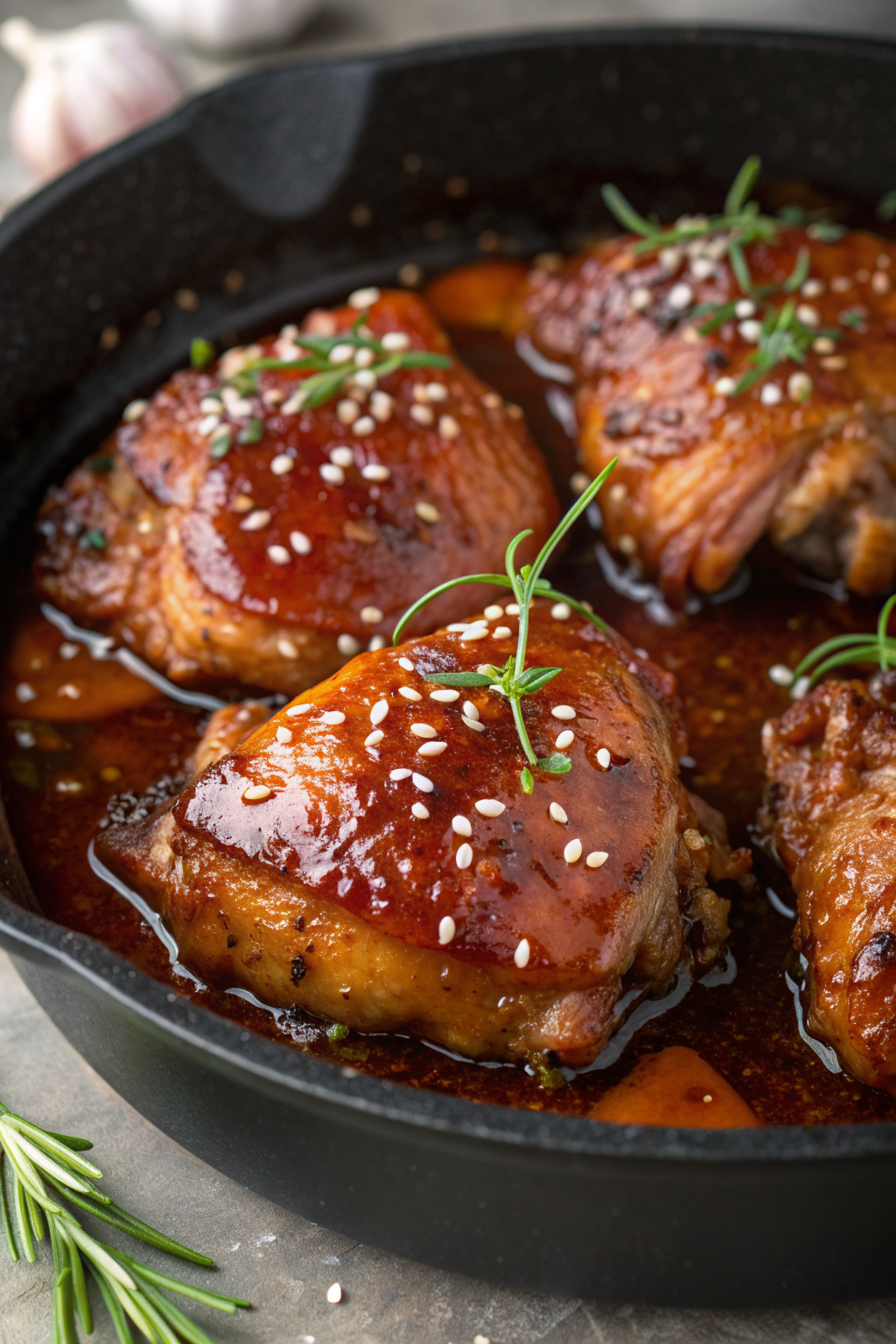 Sticky Baked Chicken Thighs Recipe