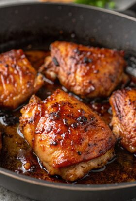 Sweet Spicy Glazed Chicken Thighs Recipe