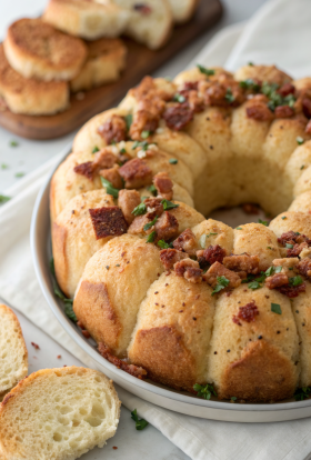 Chicken Alfredo Monkey Bread Recipe