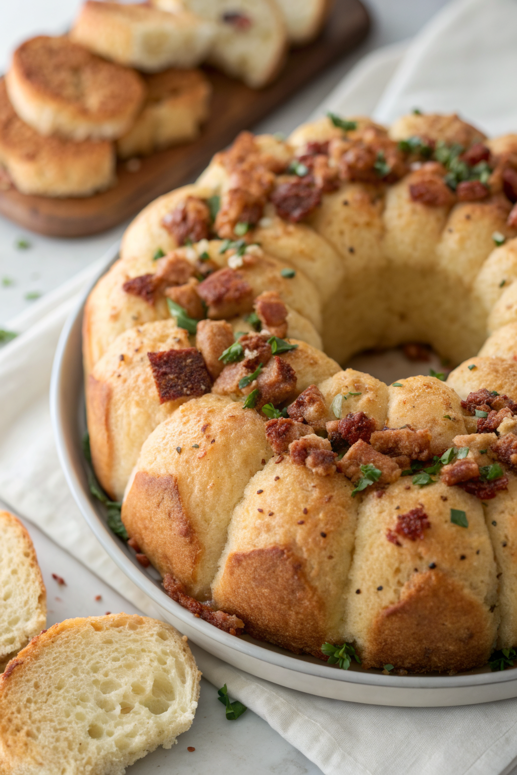 Chicken Alfredo Monkey Bread Recipe