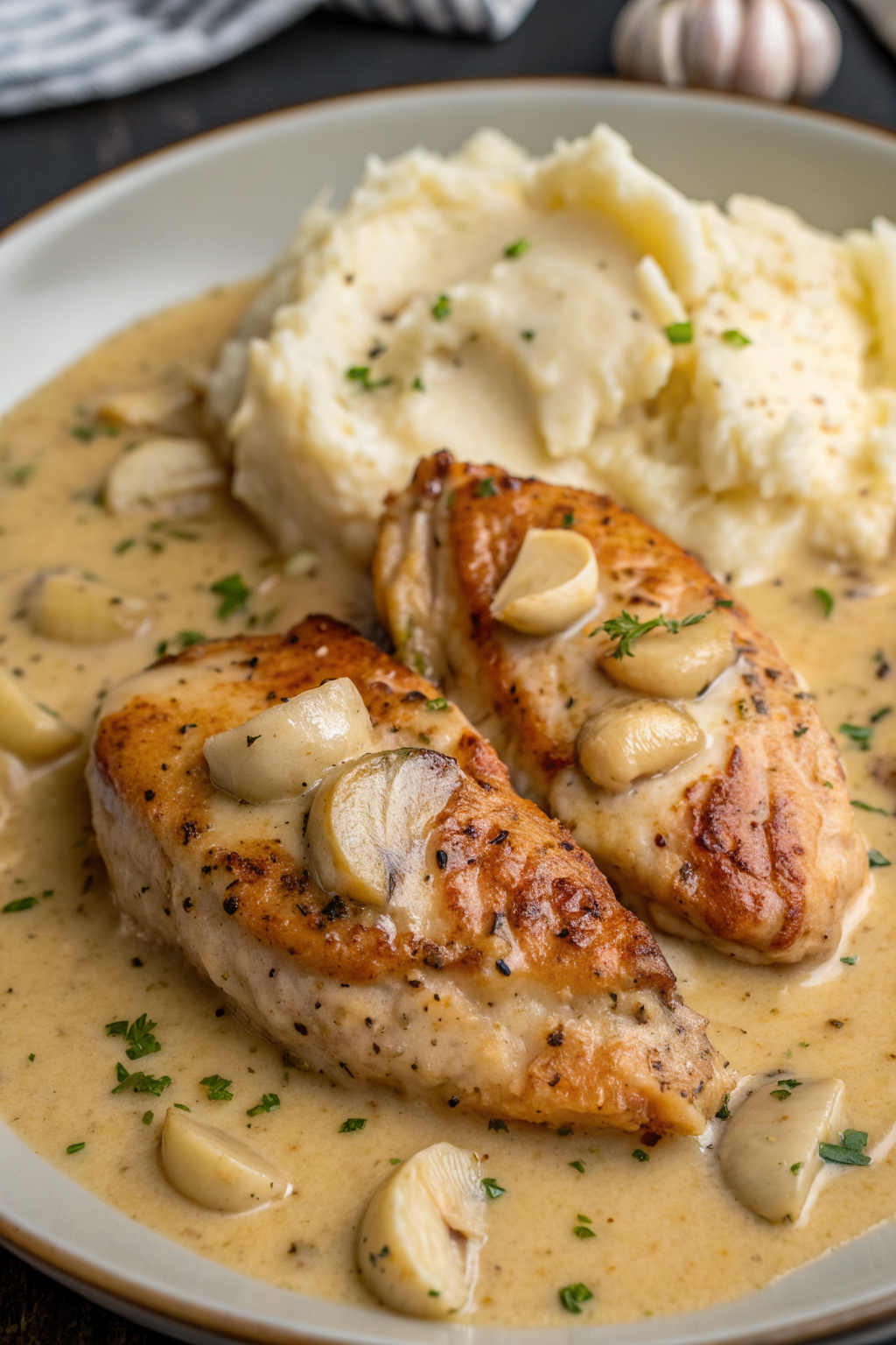 Creamy Garlic Chicken Recipe