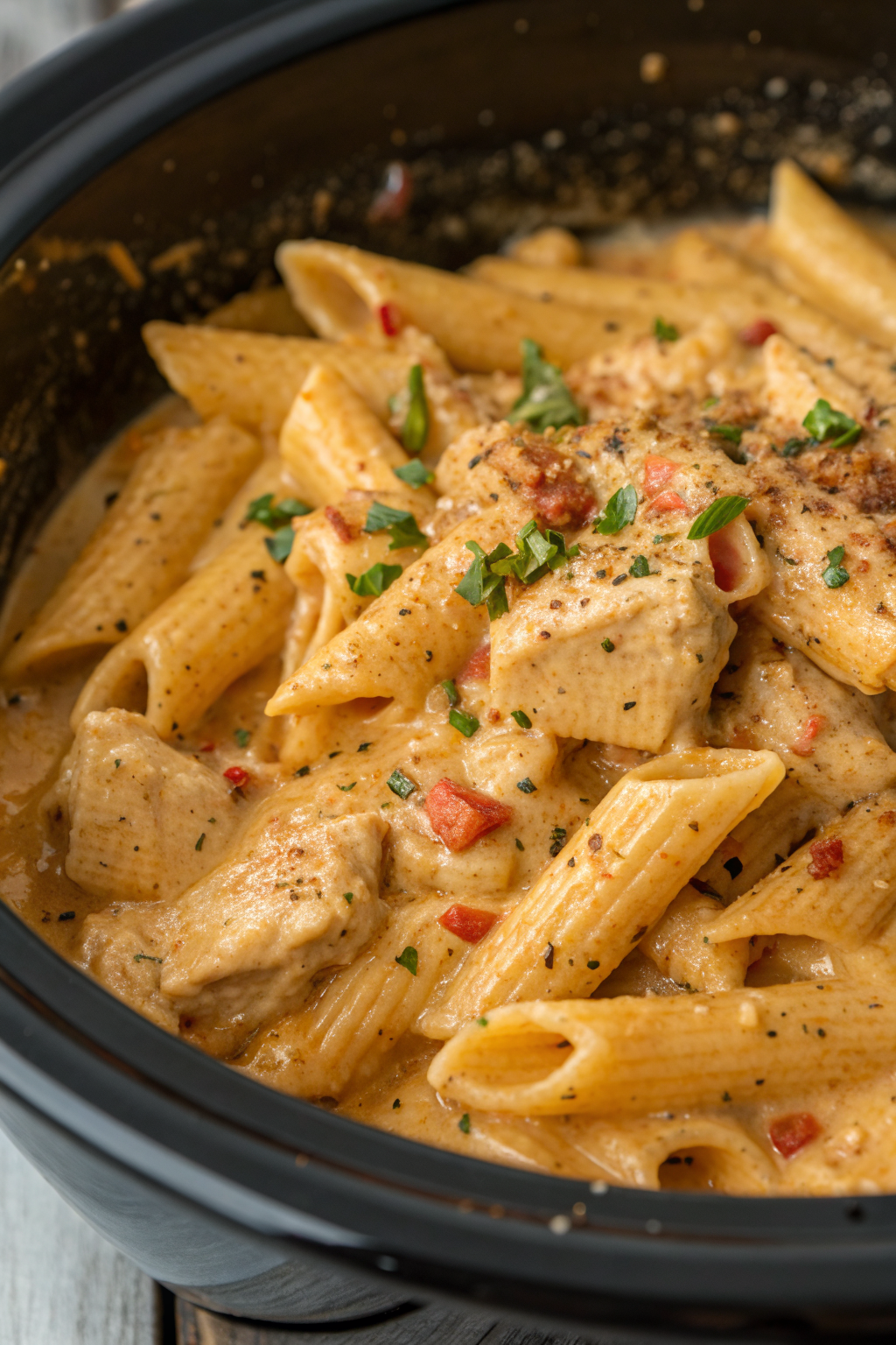 Crock Pot Creamy Cajun Chicken Pasta Recipe
