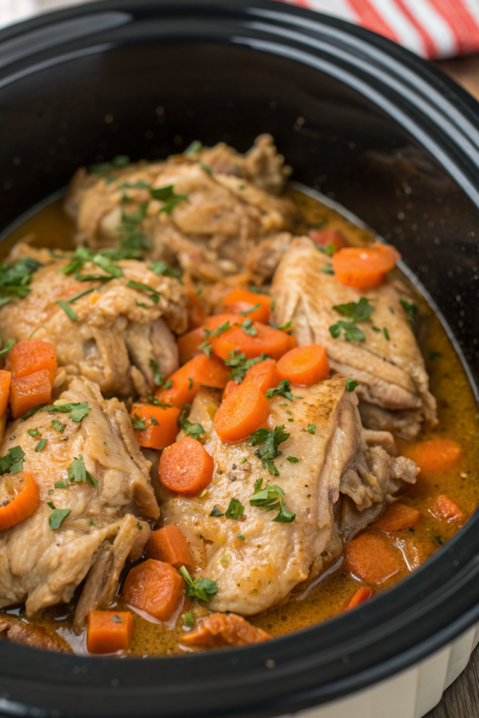 Crockpot Chicken Thigh Pot Roast Recipe