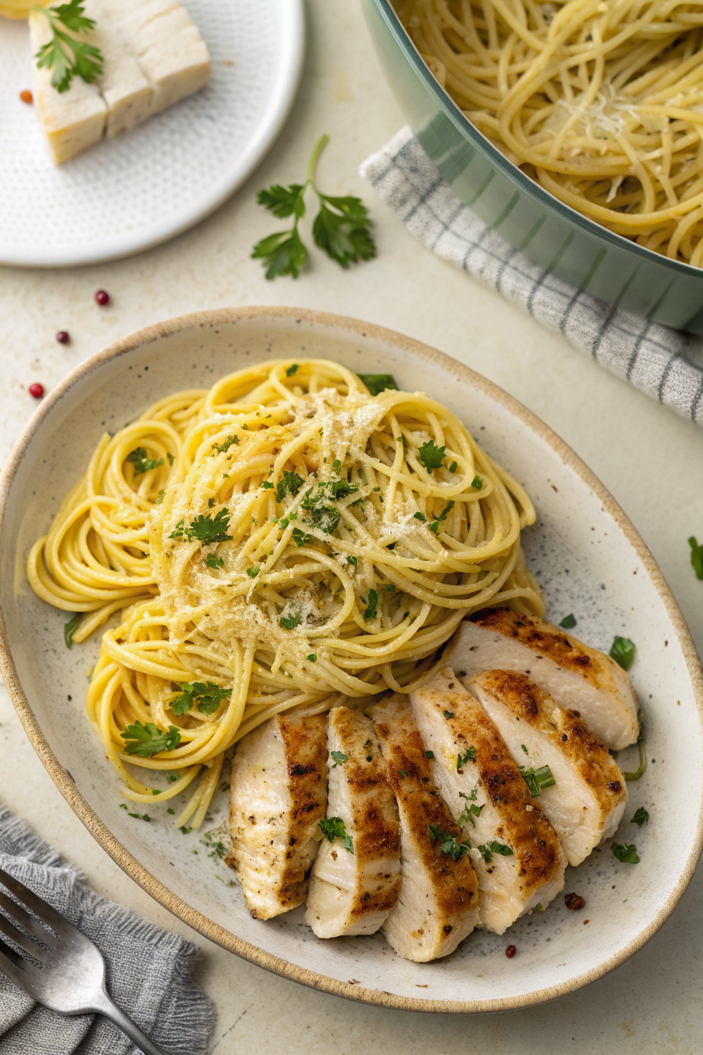 Garlic Butter Chicken Pasta Recipe