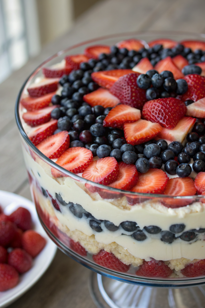 How to Make No-Bake Red White Blue Trifle
