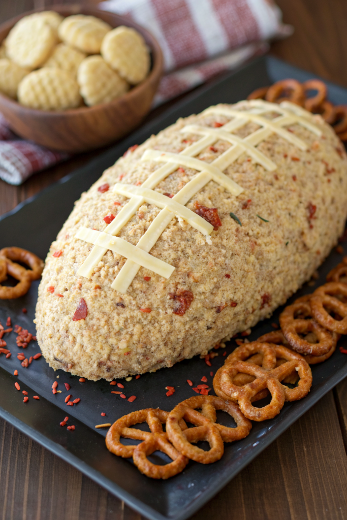 Jalapeno Popper Football Cheese Ball Recipe