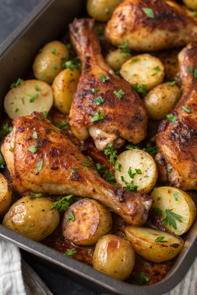 One Pan Chicken and Potatoes Recipe