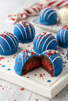 Patriotic Oreo Balls Recipe
