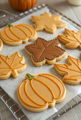 Pecan Pumpkin Spice Cut Out Cookie Recipe