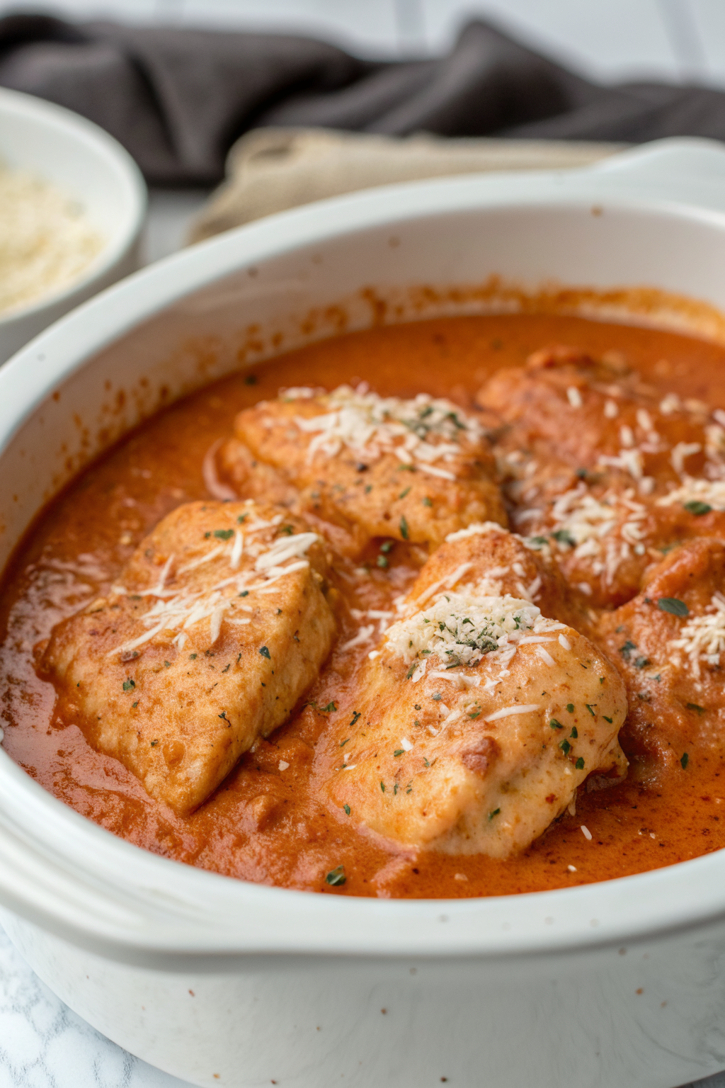 Slow Cooker Creamy Tomato Basil Chicken Recipe