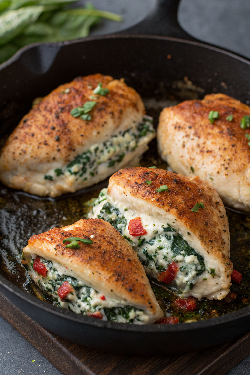 Spinach Feta Stuffed Chicken Recipe