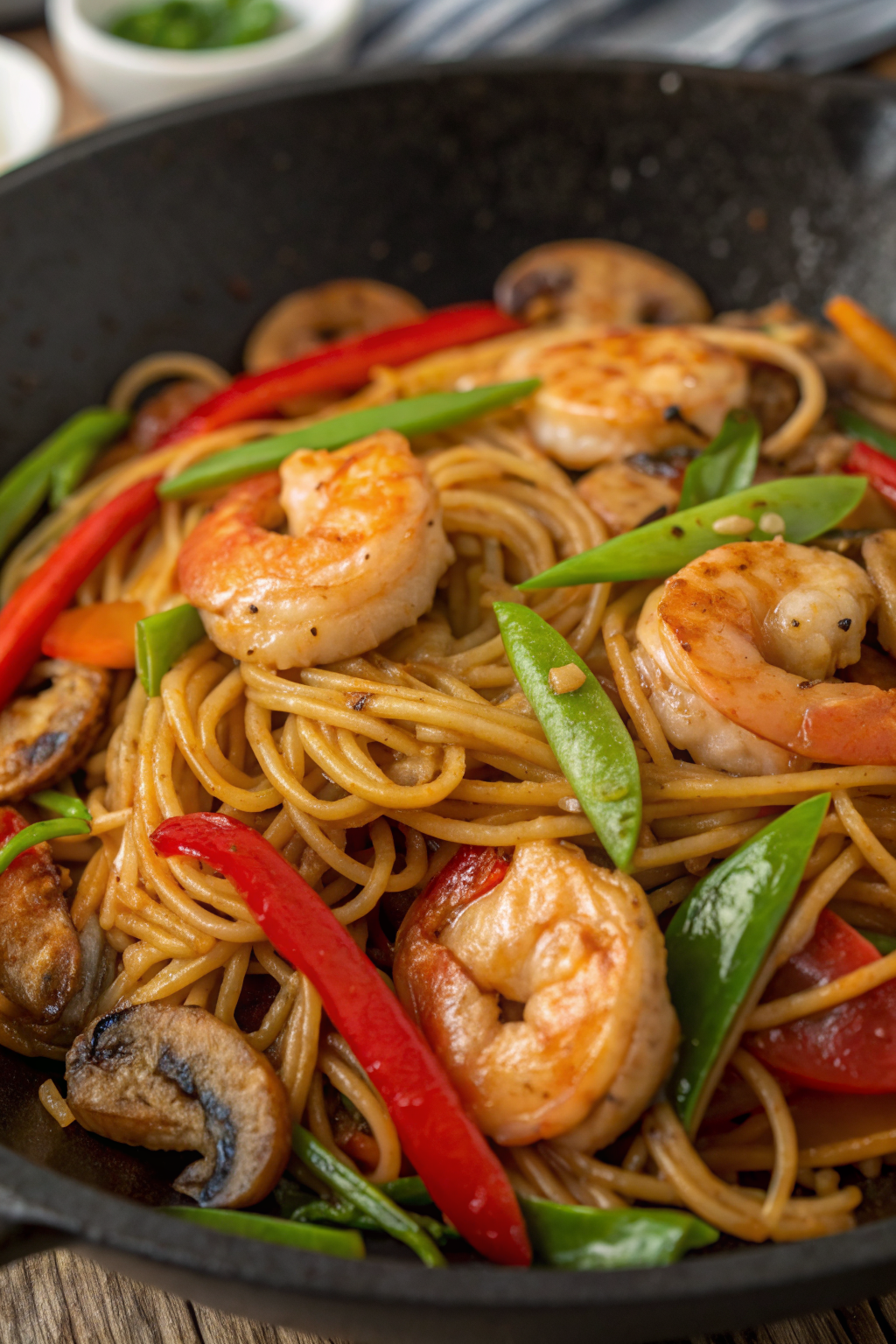 Yaki Udon with Shrimp Recipe
