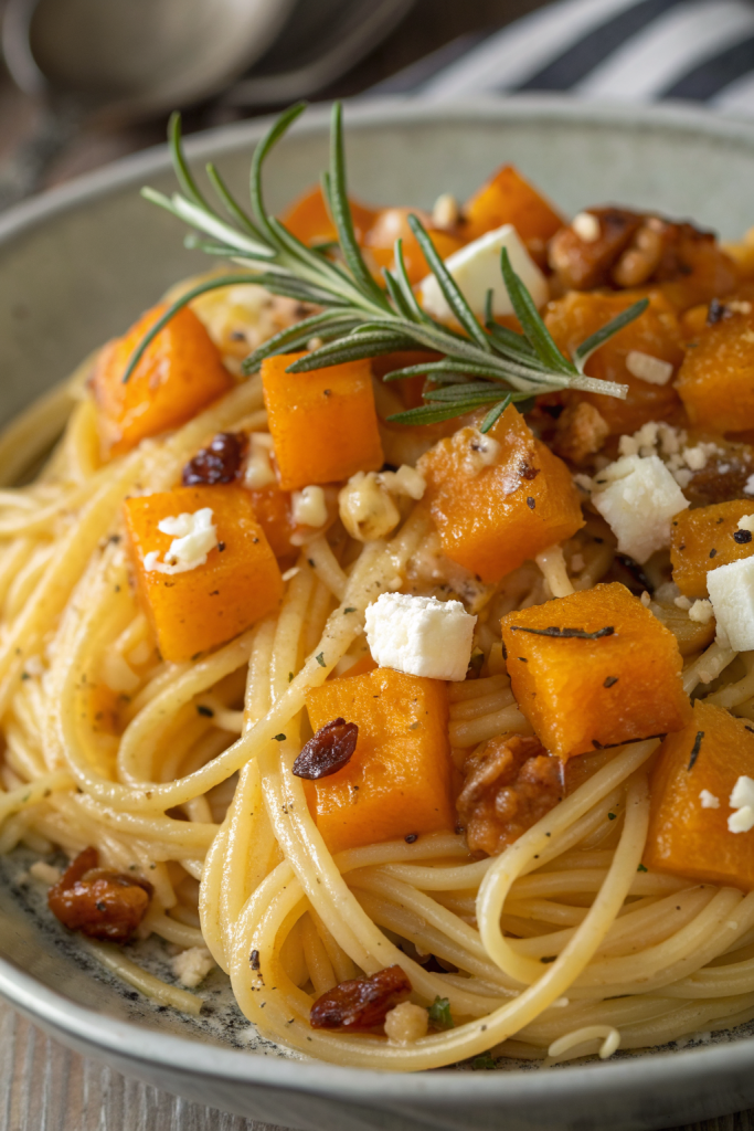 Baked Feta Butternut Squash Pasta Recipe