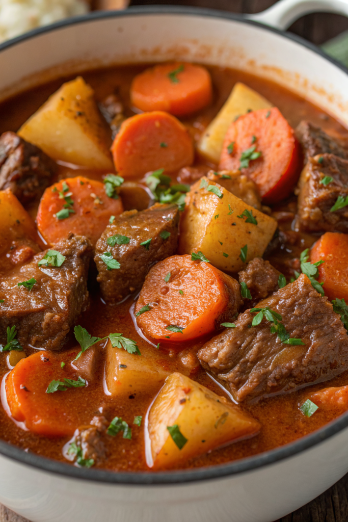 Cozy Vegan Stew with Mushrooms