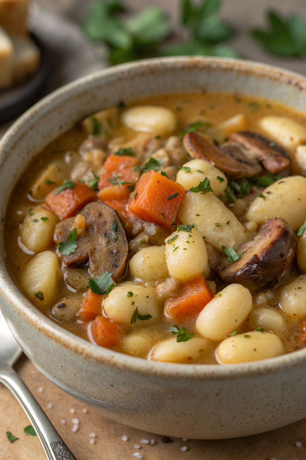Cozy White Bean Mushroom Stew Recipe
