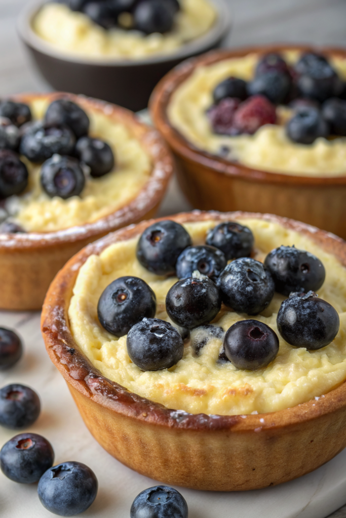 Creamy Baked Blueberry Cottage Cheese Bowls Recipe