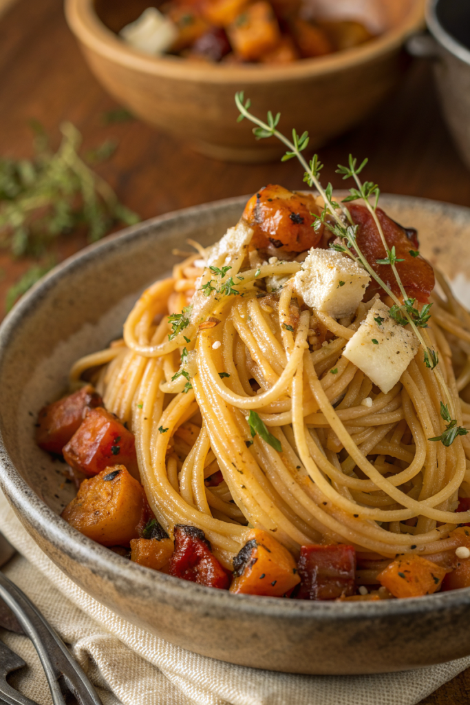 Creamy Lemon Butternut Squash Pasta Recipe