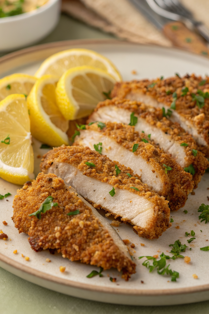 Crispy Oven Baked Chicken Cutlets Recipe