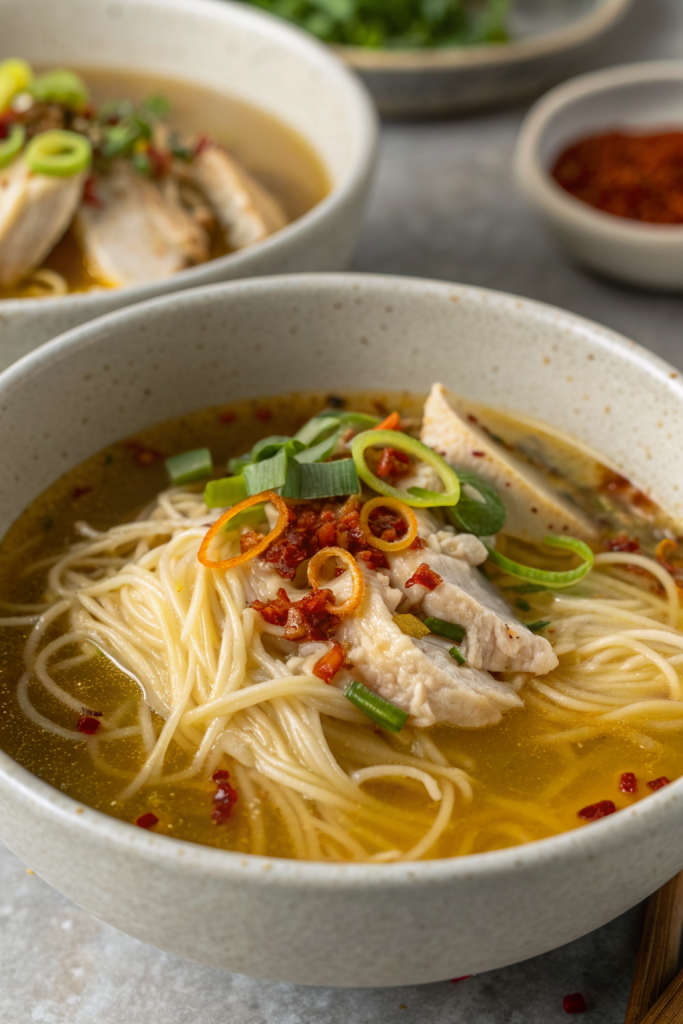 Ginger Garlic Chicken Noodle Soup Recipe