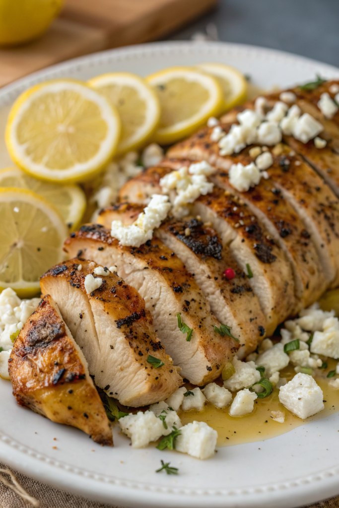 Greek Chicken with Lemon and Feta Recipe