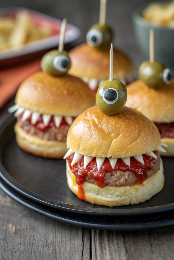 Halloween Chicken Parm Sliders Recipe