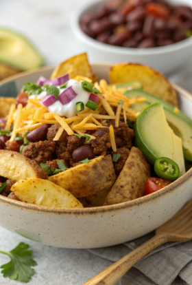 Loaded Potato Taco Bowl Recipe