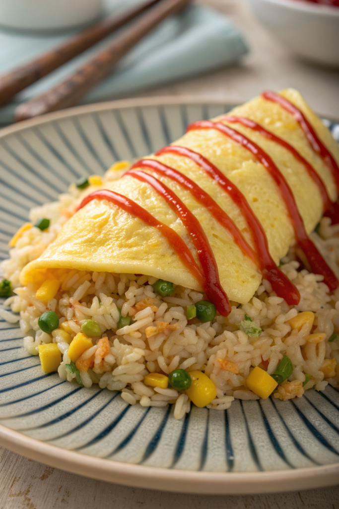 Omurice Japanese Rice Omelet Recipe