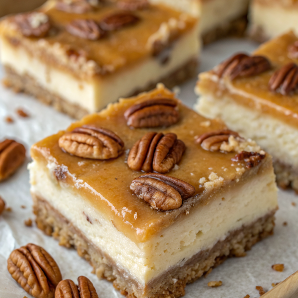 Pecan Pie Cheesecake Bars Recipe