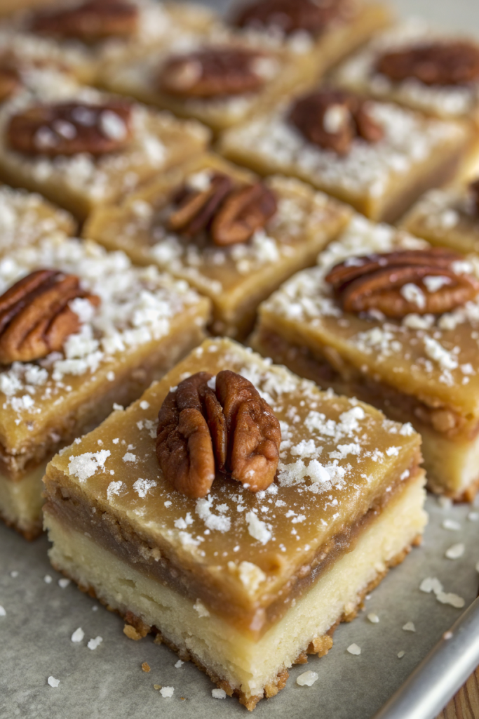 Salted Maple Pecan Pie Bars Recipe