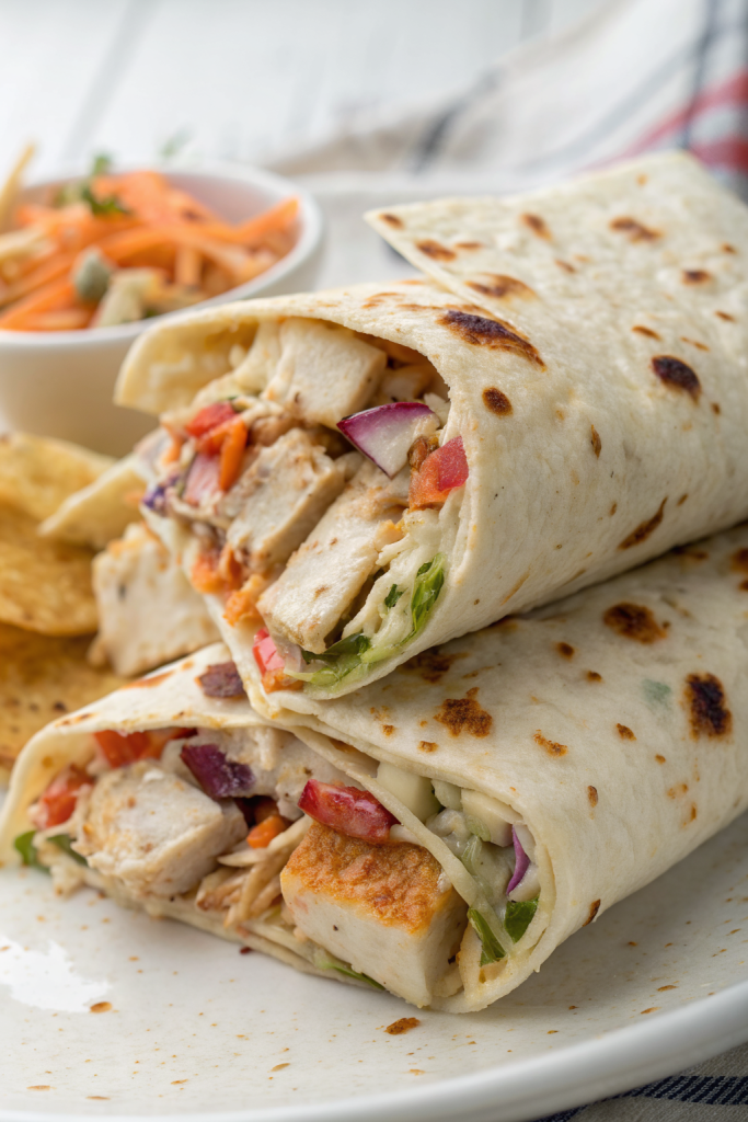 Spicy Buffalo Chicken Wraps for Two