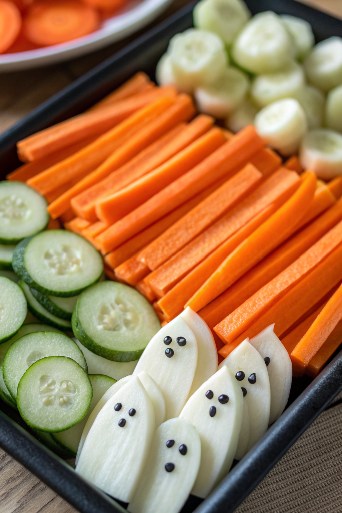 Spooky Veggie Plate Idea