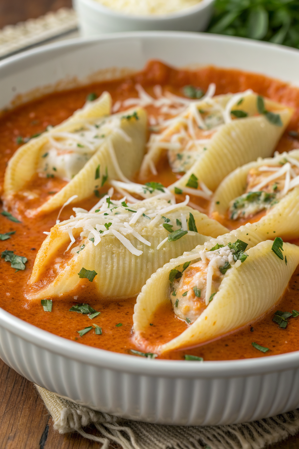 Stuffed Shells With Pumpkin Cream Sauce